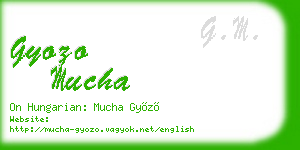 gyozo mucha business card