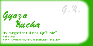 gyozo mucha business card